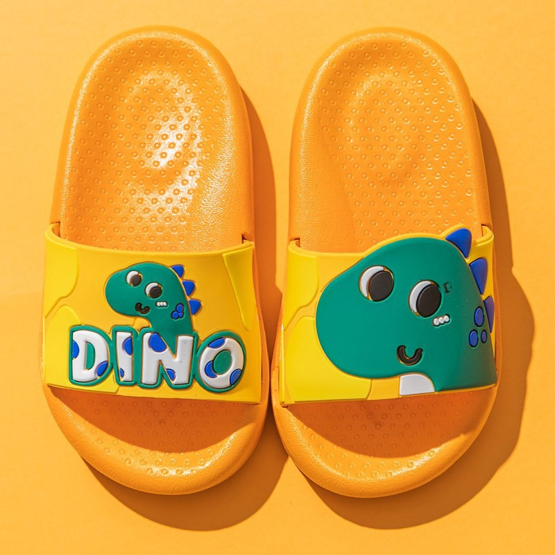 Dép khủng long dễ thương Dino trơn cho bé trai bé gái Quảng Châu