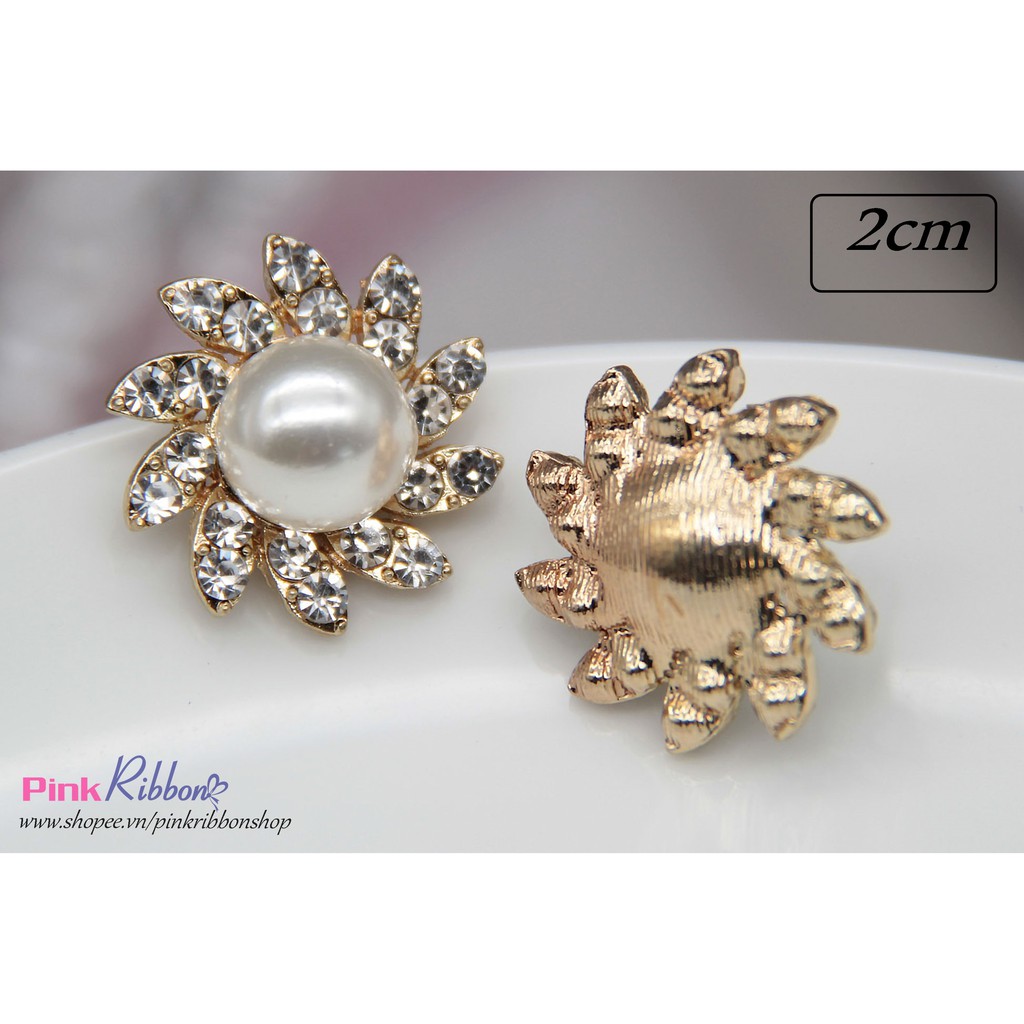 Charm hạt trai mạ kim mẫu 1