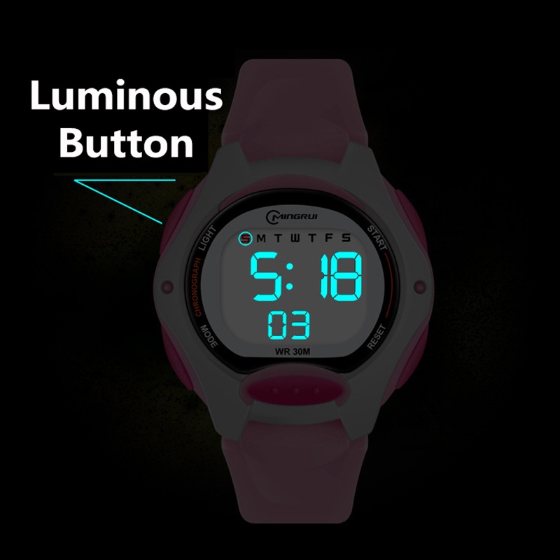 Đồng Hồ Điện Tử Chống Nước Siêu Nhẹ Cho Trẻ Em