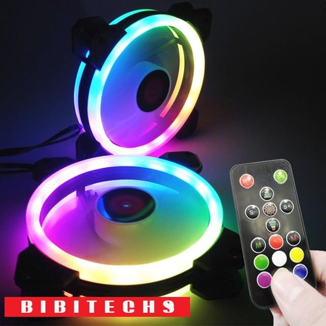 Bộ 3 fan led tản nhiệt RGB Coolmoon L8 - Tặng Bộ Hub Kết Nối Nguồn Và Điều Khiển - Máy tính TT