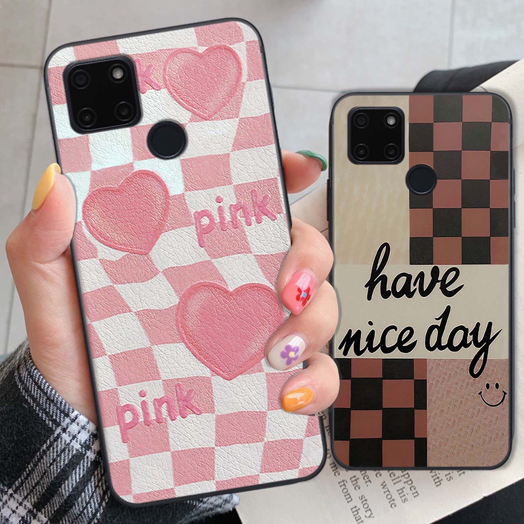 Ốp Realme C20 / C21Y caro trái tim cá tính, thời trang siêu đẹp, siêu phong cách