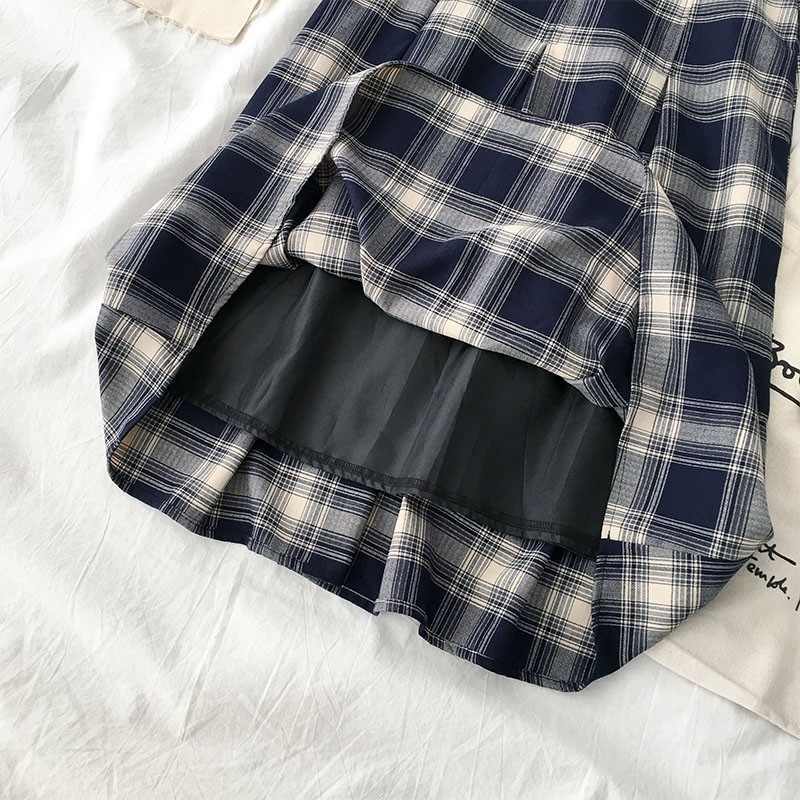 Chân váy kẻ ô dáng dài Vintage Hàn Quốc (HÀNG SẴN)- Có ảnh thật | BigBuy360 - bigbuy360.vn