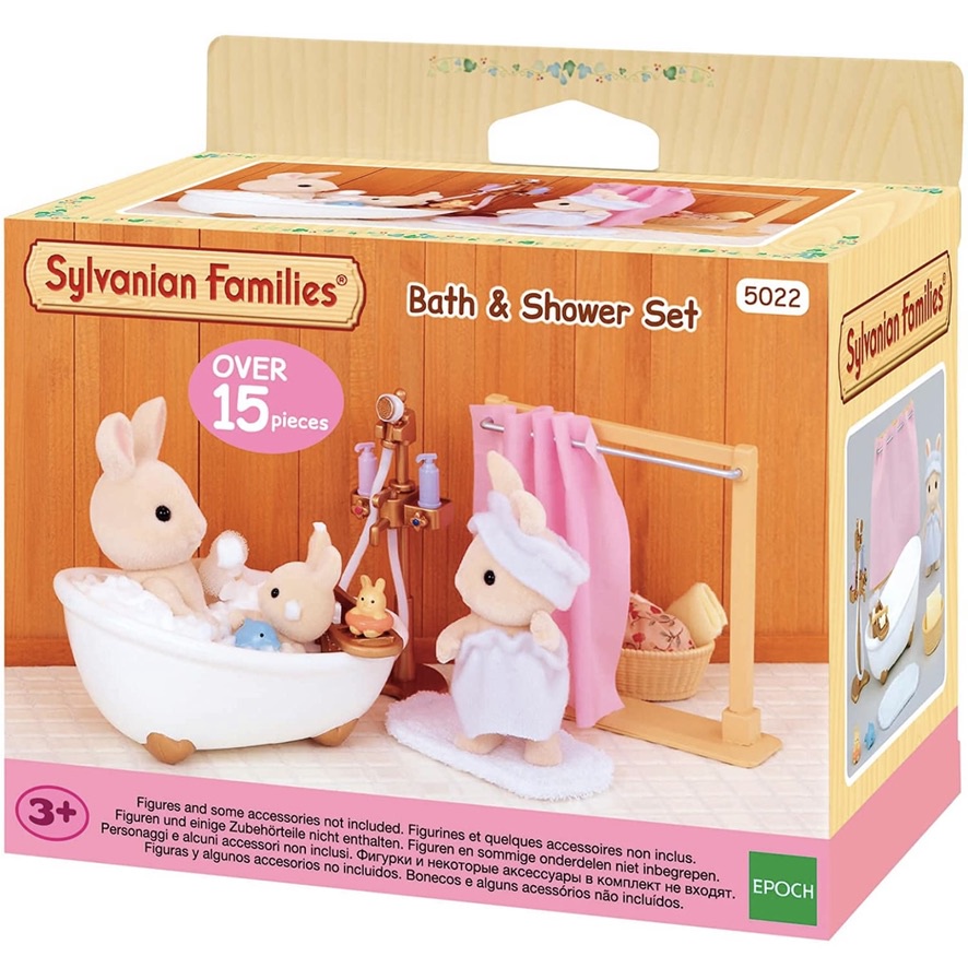 Đồ chơi nhà búp bê Sylvanian Families Bath & Shower Set 5022