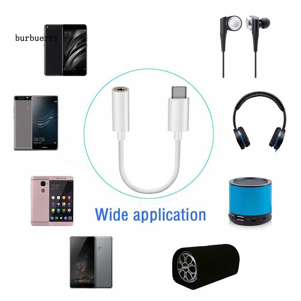 Set 2 Dây Cáp Chuyển Đổi Từ Giác Cắm Type-C Sang Giác Cắm 3.5mm | BigBuy360 - bigbuy360.vn