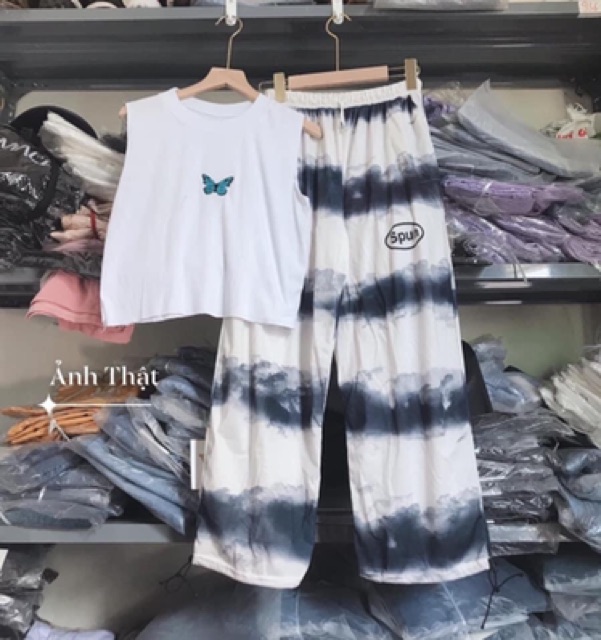 Áo croptop bo viền