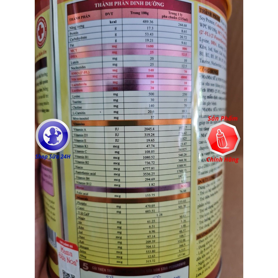 Mama Sữa Non Star Pedi Grow IQ lon 400g