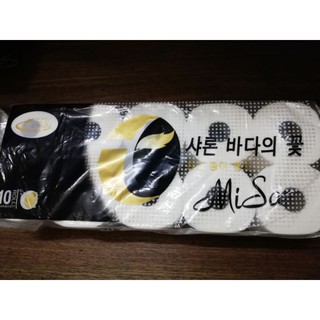 GIẤY VỆ SINH HÀN QUỐC MISA 1 LỐC 10 CUỘN CÓ LÕI 800 GRAM