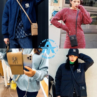Túi Da Mini MLB NY Monogram Diamond Embo Cell Phone Cross Bag Full Tag Code