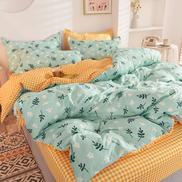 Set ga giường bedding 4 món đủ kích cỡ 1m2 1m5 1m8 2m 2