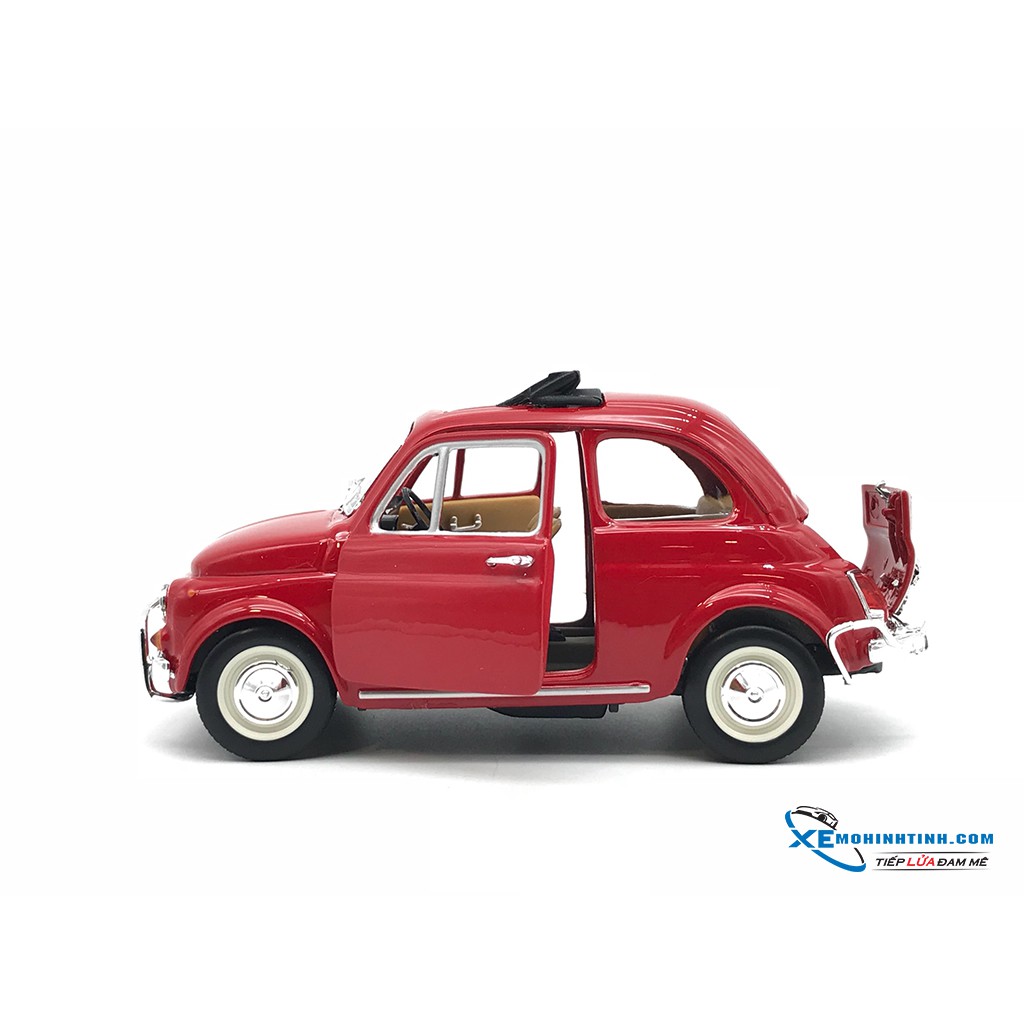 Xe Mô Hình New Fiat 500 L Bburago 1:24 (Đỏ)