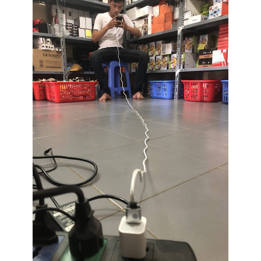 [Giá Hủy Diệt] Cáp Dù 3 mét chống rối, chống đứt cho iphone, samsung