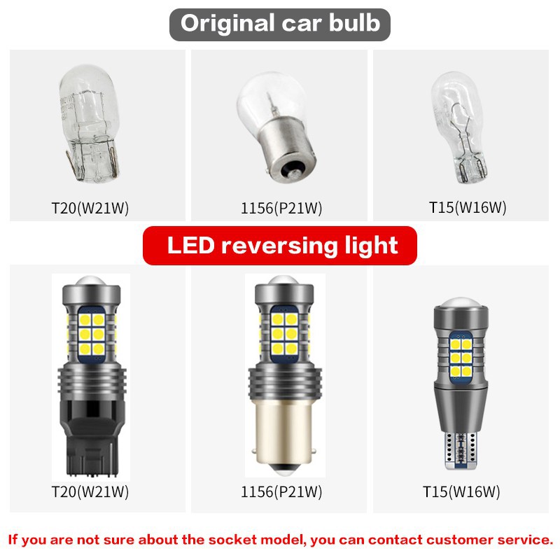 Bóng Đèn LED Lùi Xe Hơi T15 / W16W T20 / 7740 / W21W 1156 / P21W
