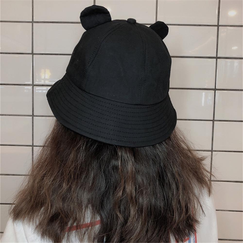 Mũ Bucket Chống Nắng Vải Cotton In Hình Gấu Trúc Thời Trang Cho Nam Và Nữ