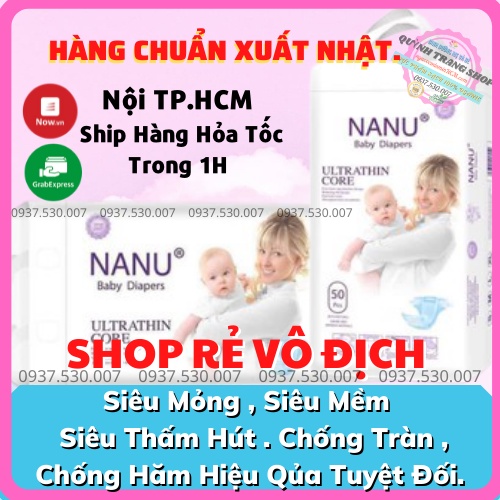 Tả Quần _Tã nanu Siêu Mỏng , Chống Hăm 100M/100L/100XL/100XXL/100XXXL