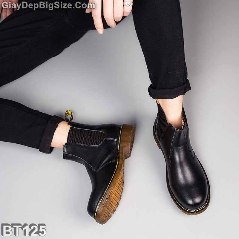 Giày Boot (bốt) Chelsea, giày cổ cao big size cỡ lớn EU:44-45 cho nam chân thon cân đối