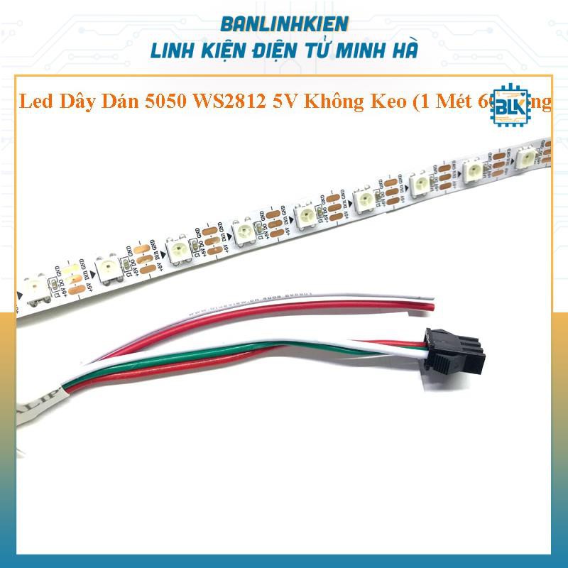 Led Dây Dán 5050 WS2812 5V Không Keo (1 Mét 60 Bóng)