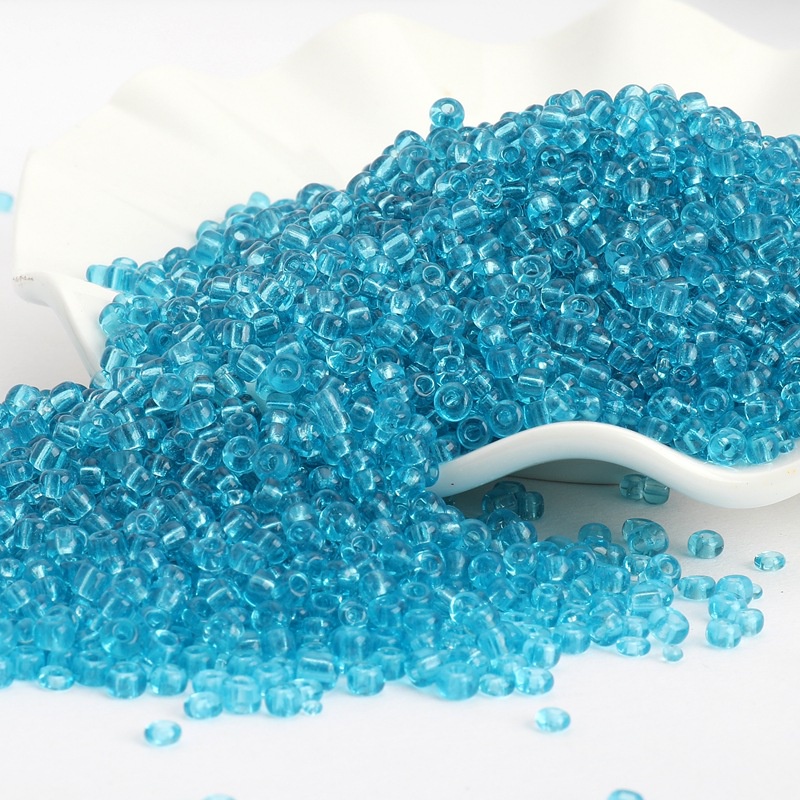 50g Hạt Cườm Tấm Trong Nhiều Màu 3MM Dùng Làm Trang Sức Xỏ Vòng Tay