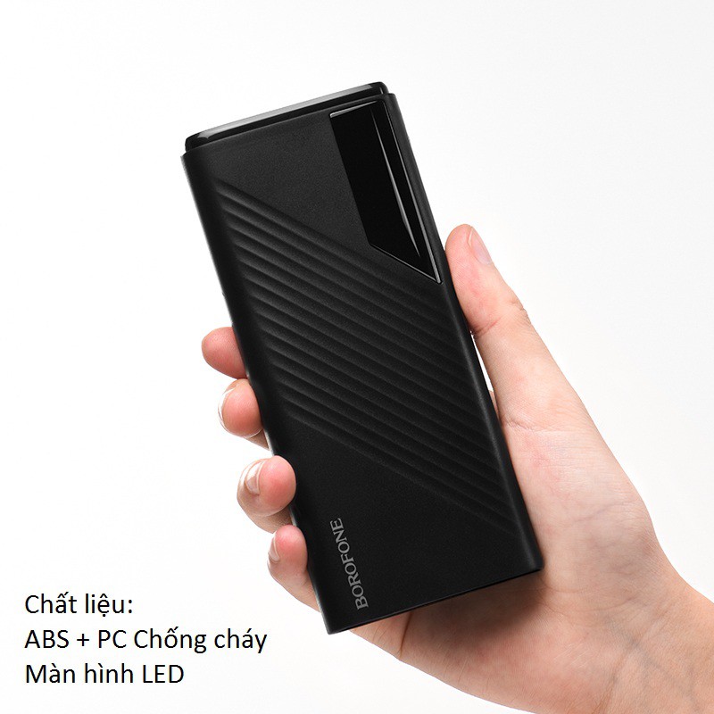 Pin sạc dự phòng có đèn báo dung lượng 10000mah Borofone BT10