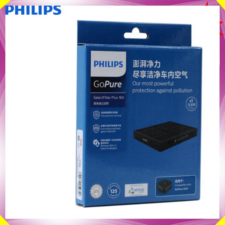 Bộ Tấm lọc, màng lọc không khí dùng cho máy khử mùi, lọc không khí Philips GP9101 - Mã: GSF160Plus - Hàng Nhập Khẩu