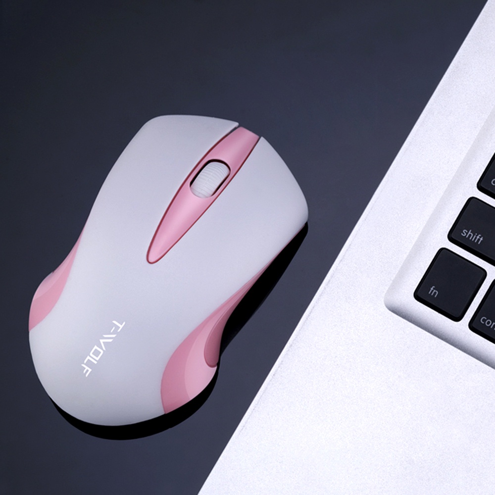 Chuột Quang Không Dây T-WOLF Q2 2.4G 1600 DPI Cho PC / Laptop