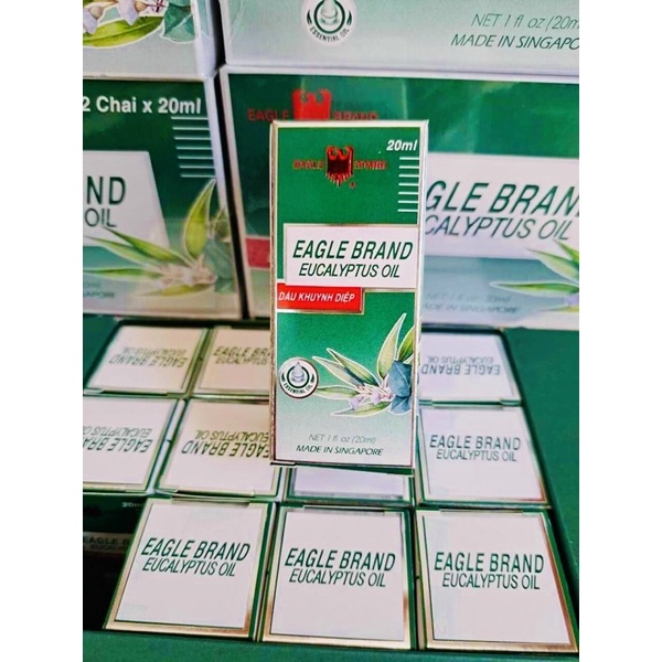 (Hàng chuẩn) Dầu Khuynh Diệp Con ó Eagle Brand 20ml (nhập khẩu singapo)