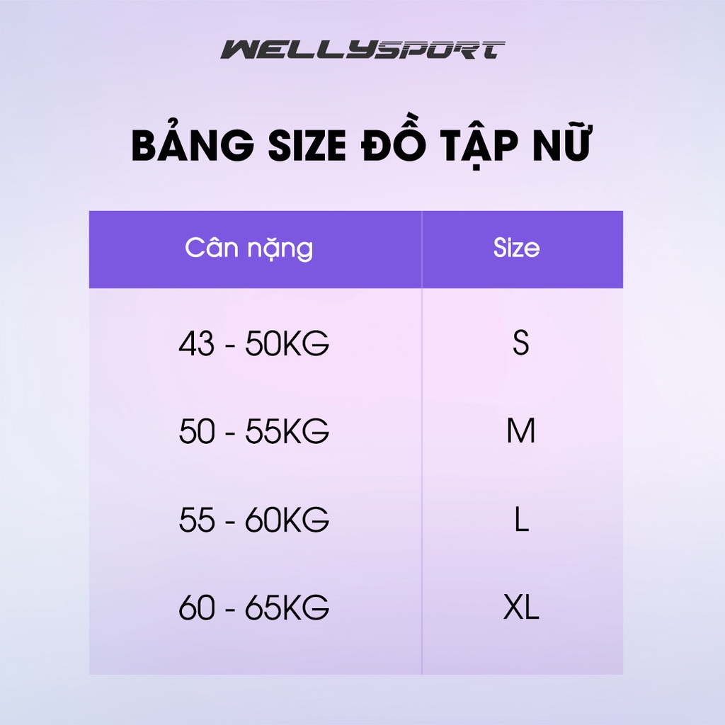 Áo Bra thể thao nữ, đồ tập Yoga, Gym nữ Welly Sport Tím Pansy mã AN1DT