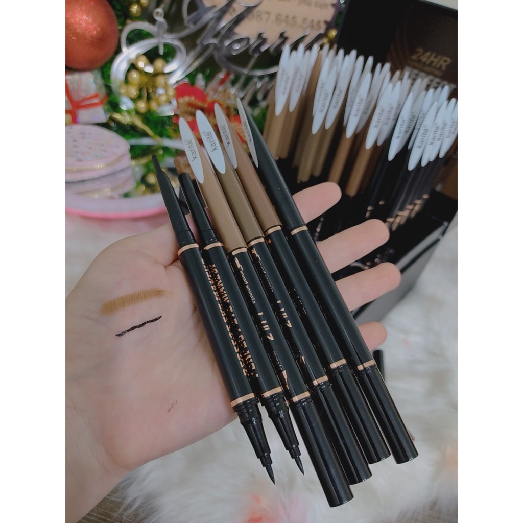 Bút kẻ mắt mày 2 đầu Karite | BigBuy360 - bigbuy360.vn