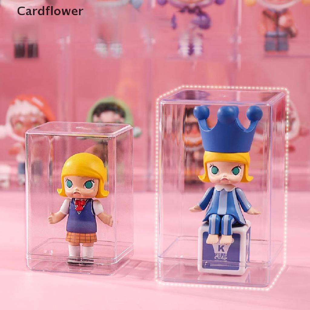 &lt; Cardflower &gt; Hộp Trưng Bày Búp Bê Trưng Bày Bằng Acrylic Trong Suốt Chống Bụi Có Thể Xếp Chồng Lên Nhau