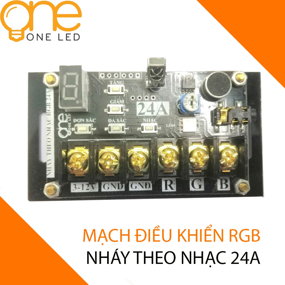 Mạch RGB NHÁY THEO NHẠC OneLED 24A | BigBuy360 - bigbuy360.vn