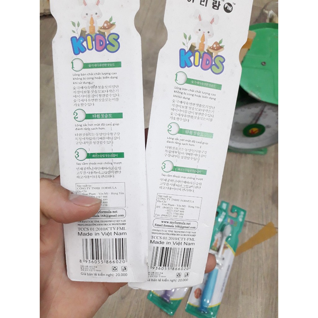 Bàn chải trẻ em Kids siêu mềm mại