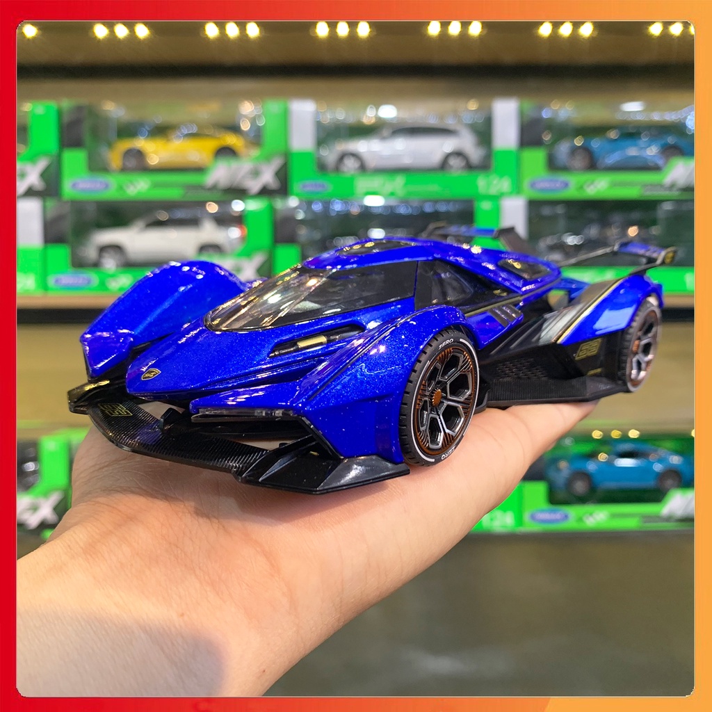 Mô hình xe Lamborghini V12 GT Vision Gran Turismo tỉ lệ 1:24 Double Horses