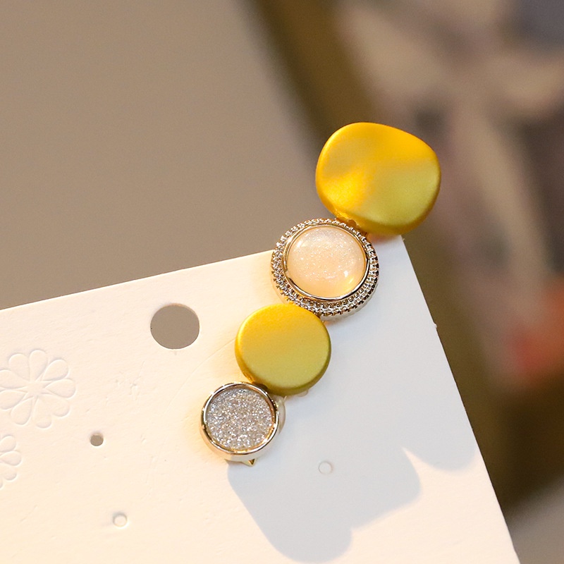 Kẹp Tóc Màu Sắc Đơn Giản Dễ Thương Phong Cách Harajuku Cổ Điển