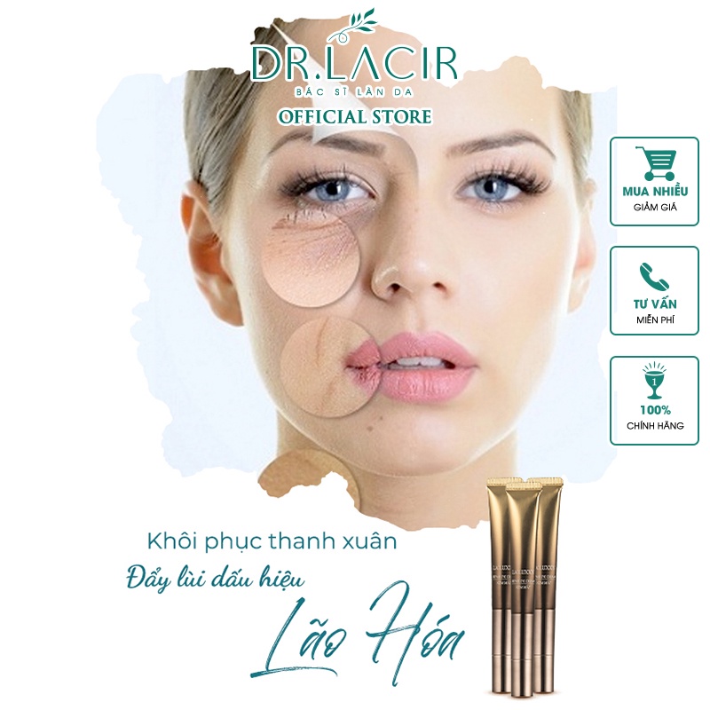 Kem mắt giúp giảm nếp nhăn,giảm bọng mắt,giảm thâm mắt,giữ ẩm cho da La'luxxy DR.LACIR- 20ml DR11