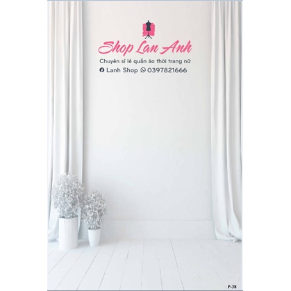 Phông Nền Chụp Ảnh Livestream Màu Trắng 3D 5D Cao Cấp Miễn Phí Chèn Logo