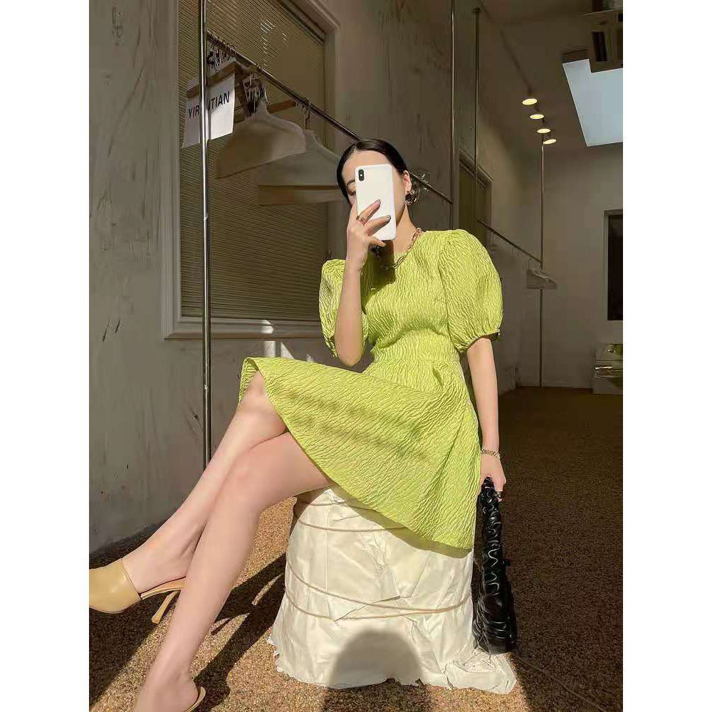 Đầm Ngắn Tay Phồng Dáng Rộng Thời Trang Mùa Hè Hàng Mới Dành Cho Bạn Nữ 2021 | BigBuy360 - bigbuy360.vn