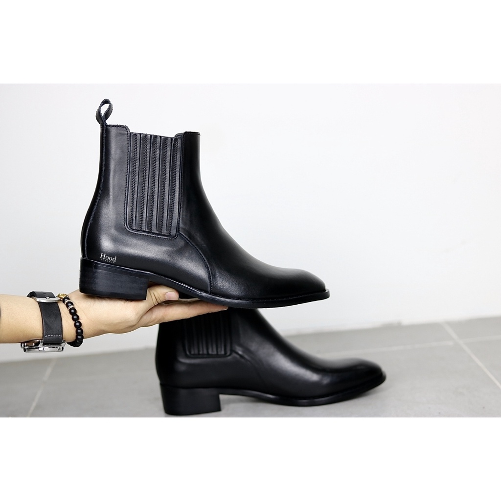 Giày Chelsea Boot chun da sọc - 100% da bò cao cấp - Bảo hành 12 tháng | BigBuy360 - bigbuy360.vn
