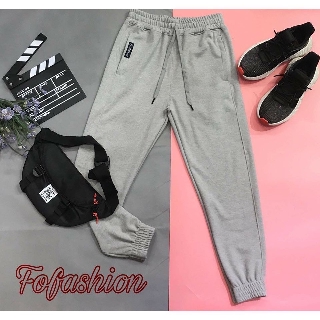 [mẫu mới] Quần Jogger nam nữ thun da cá Hàn quốc