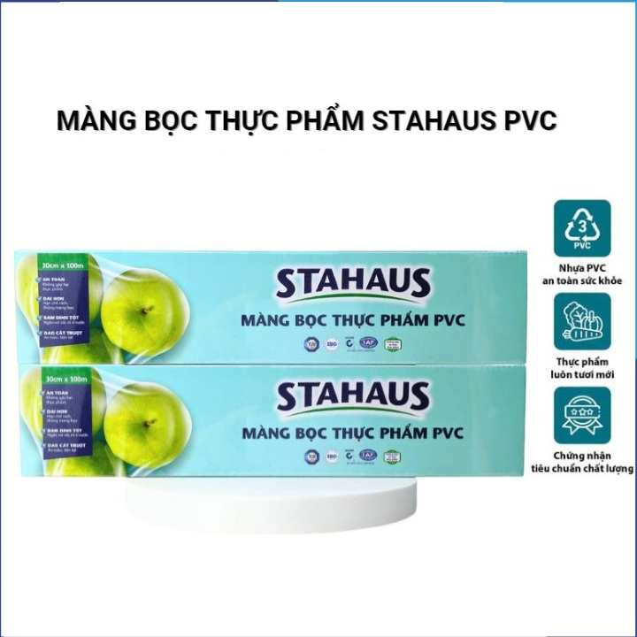 [Mã BMBAU50 giảm 7% đơn 99K] Màng bọc thực phẩm STAHAUS 30cm x 100m