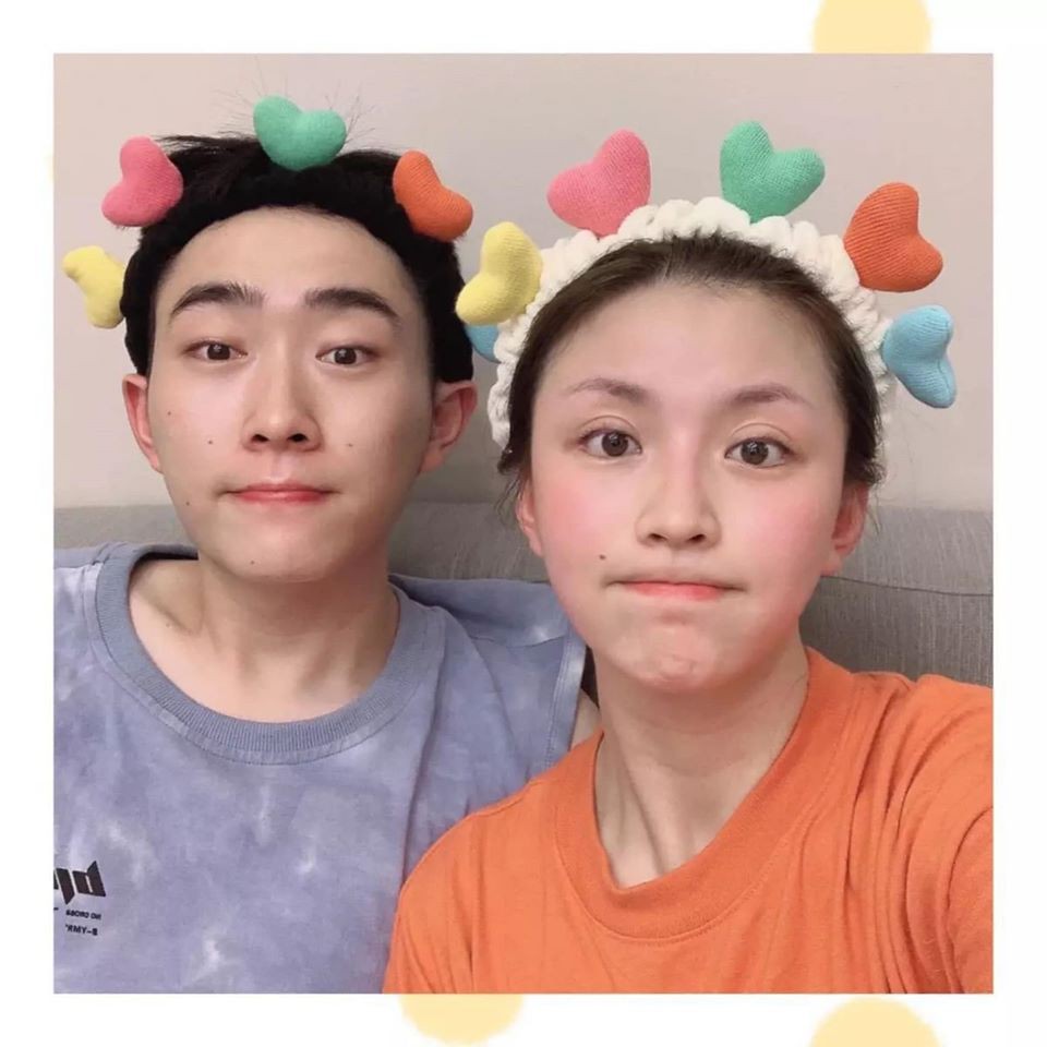 Băng đô rửa mặt trái tim dễ thương băng đô trái tim trang điểm Bờm cài tóc trái tim nhiều màu