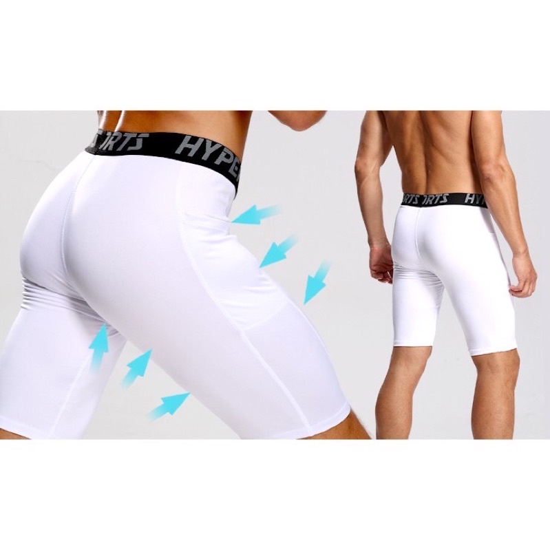 Quần Legging thể thao nam PRO - HYPER SPORT Dáng ngắn có túi chuyên gym MEN'S SECRET