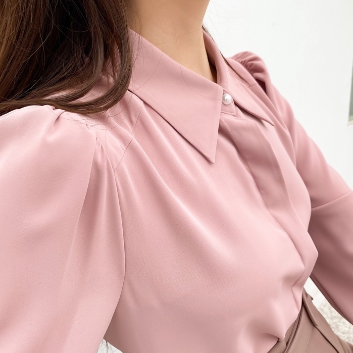 Áo Sơ Mi Nữ Cổ Đức Tay Bồng Dáng Công Sở Thời Trang By LEMIA Design - 22A091