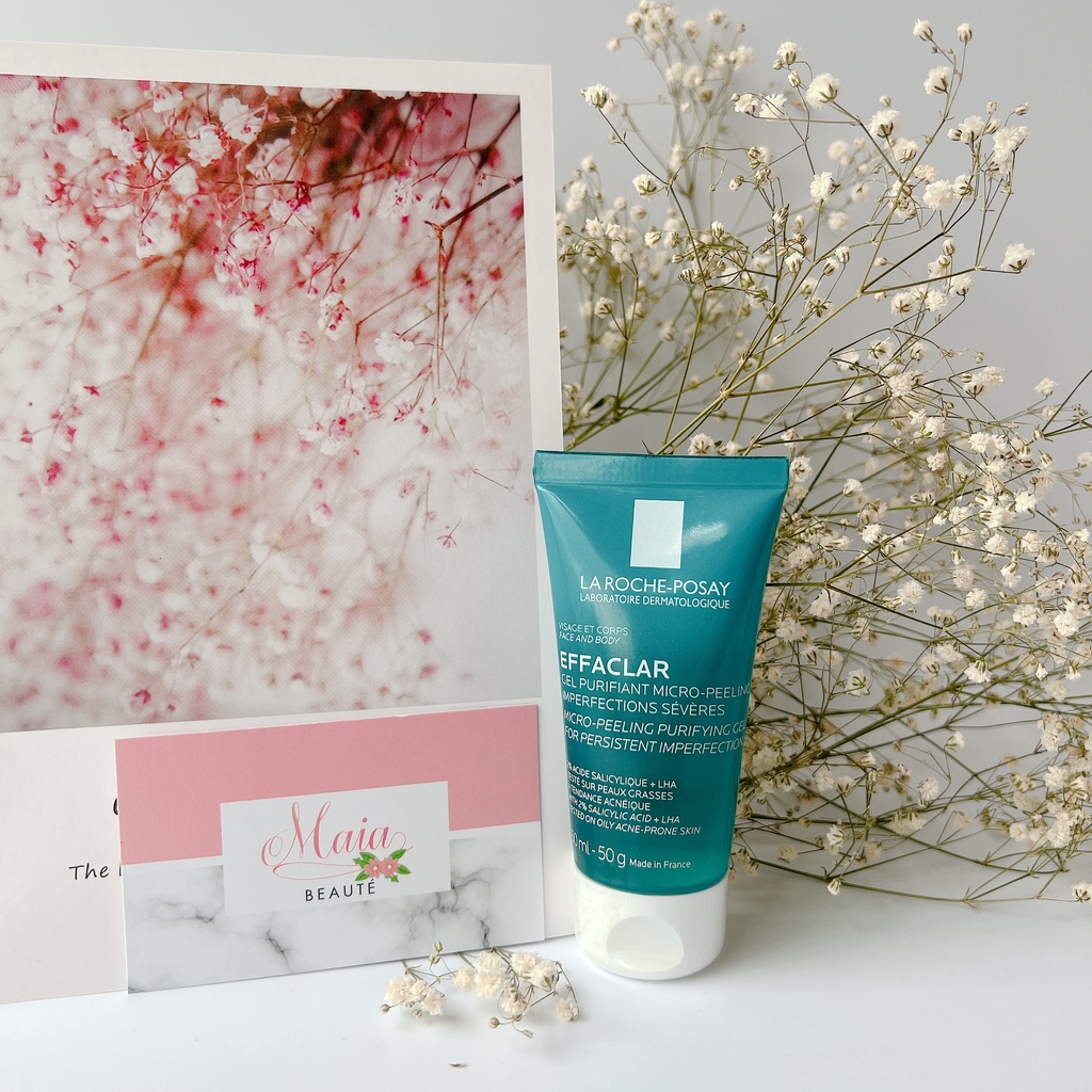 Gel Rửa Mặt La Roche-Posay Hỗ Trợ Giảm Mụn Cho Mặt & Toàn Thân Effaclar Micro-Peeling Purifying Gel 50ml