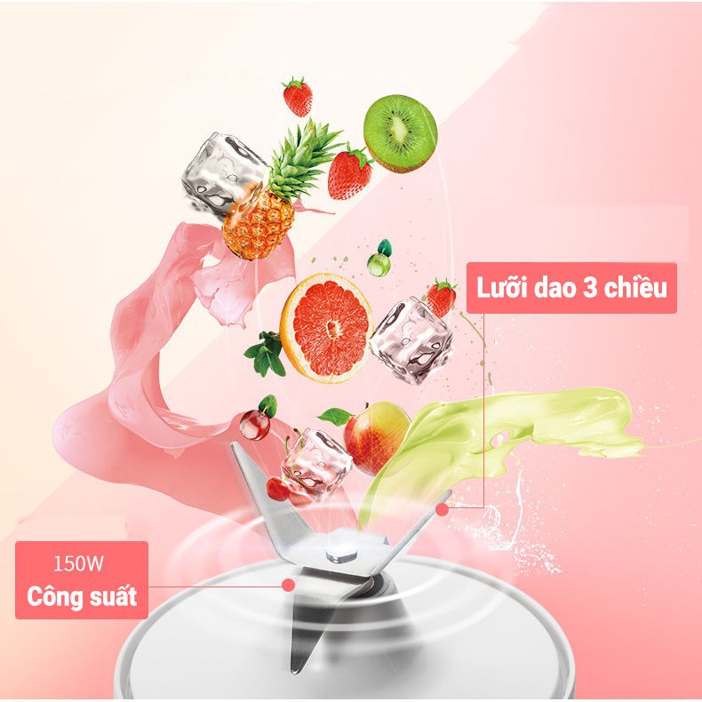 [Hàng Chính Hãng] Máy xay sinh tố cầm tay Meet Juice, máy xay Meet Juice mini cầm tay cao cấp- Bảo Hành 12 Tháng
