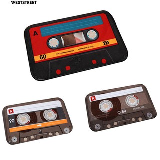 Thảm Chân Lót Sàn Hình Băng Cassette Cổ Điển Sáng Tạo Kích Thước 40 X 60Cm