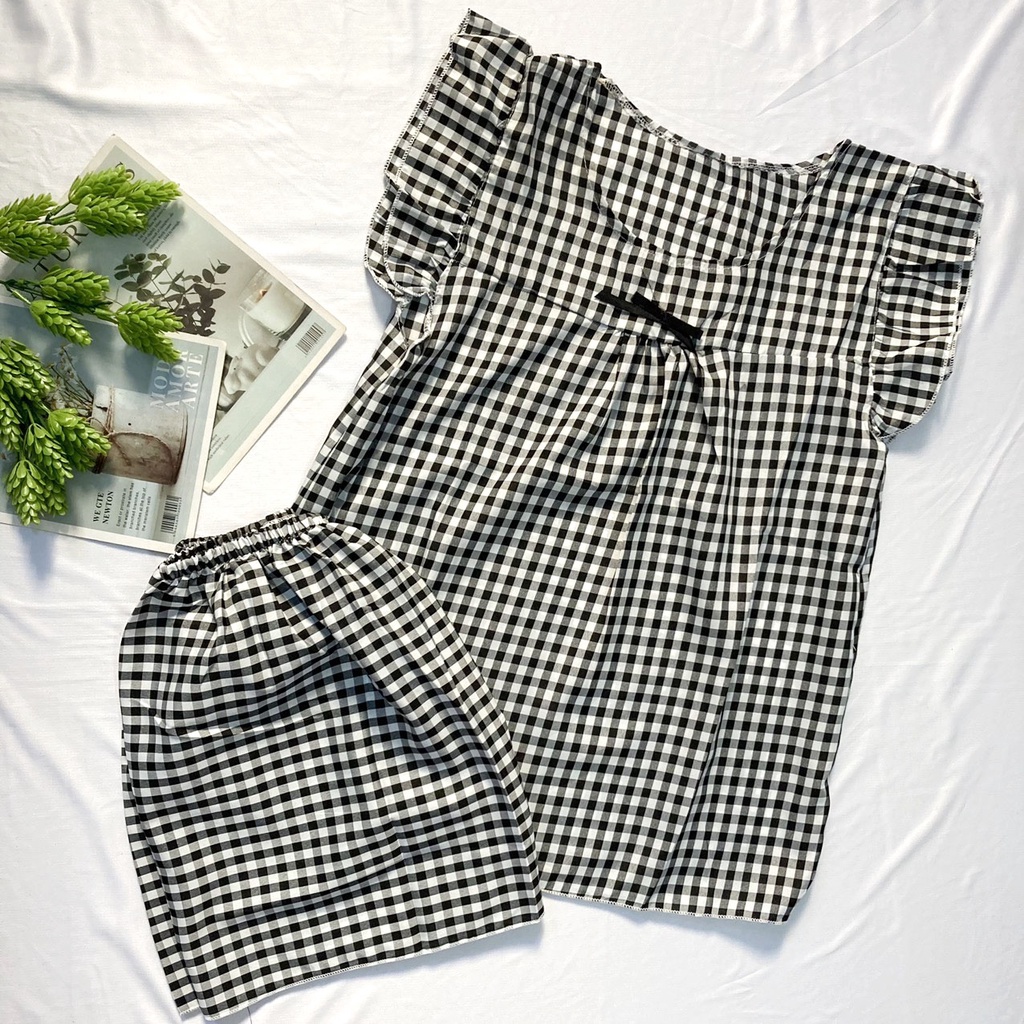 Đồ bộ mặc nhà freesize từ 40-45kg , đồ bộ cho nữ, cho bé gái lớn vải mềm - B45