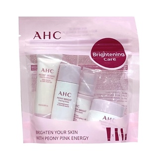 Bộ 4 món dưỡng da trắng hồng ahc peony bright trial kit