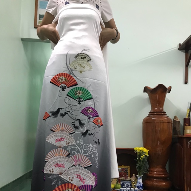 Vải lụa vân gỗ in3d