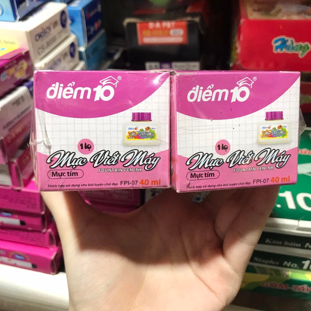 Mực viết máy Điểm 10- MÀU TÍM / 1 lọ 40ml- FPI-07