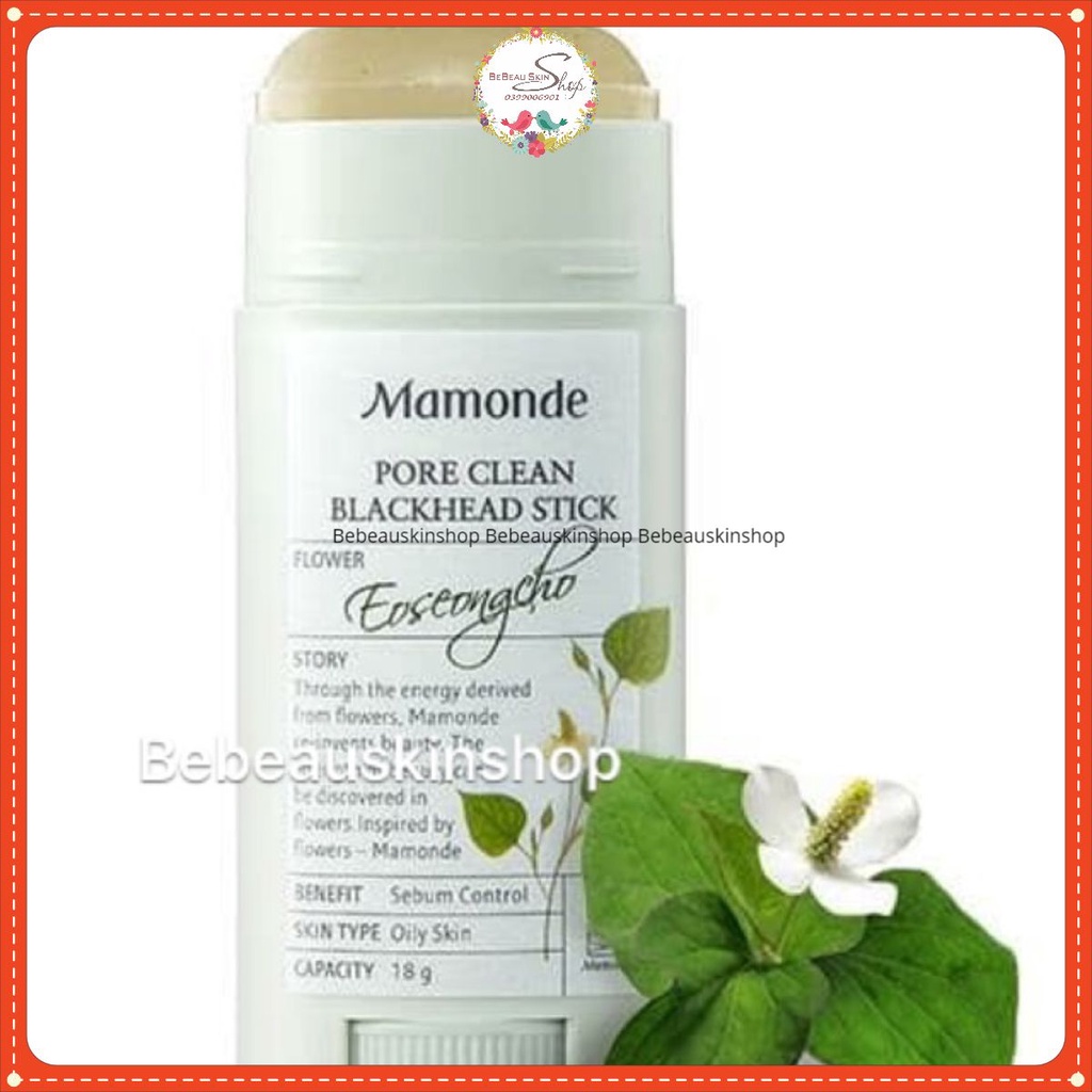 Thanh Lăn Mụn Mamonde Pore Clean Blackhead Stick 18g - GIảm Đầu Đen