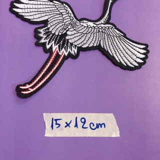 Sticker ủi,patch ủi,hình ủi con cò trắng